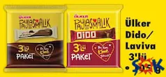 ÜLKER DİDO/LAVİVA ÇİKOLATA 3'LÜ 105 G